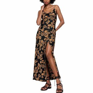 slim fit dress slacks Semper Long sequined dress Brown - Women